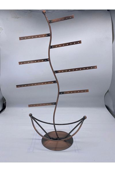 MeGass Dekor Imported Metal Black Color 46X28 cm Earring Stand