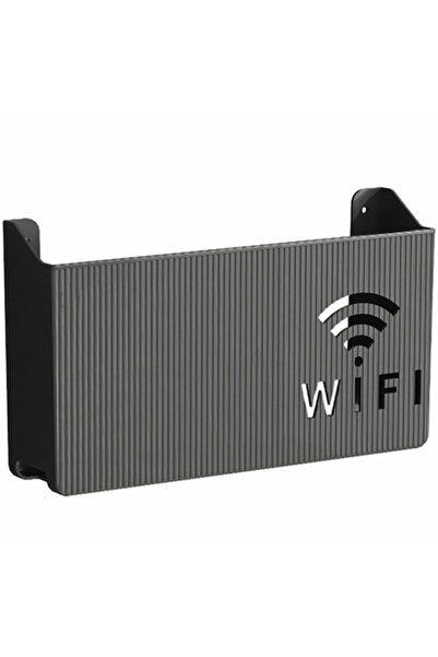dalip Raft de perete pentru Wi-Fi, suport adeziv, 14,6x24,8x5,8cm, plastic, n...
