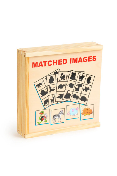 SARALMA Educational association and memory game, Montessori, Shadow Game, made of wood