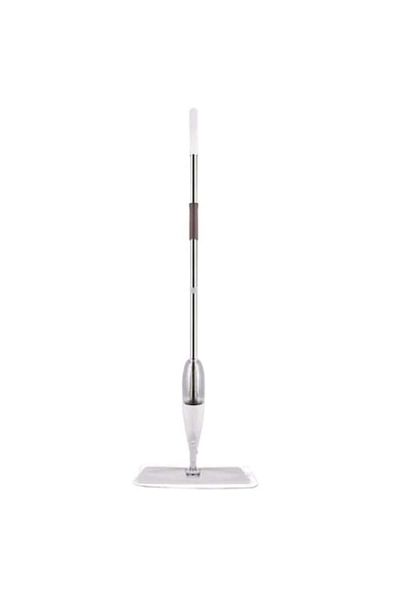 FOXMAG24 Mop pulverizat, cu mâner metalic, capacitate rezervor 360 ml, microfibră, înălțime mop 115 cm, gri