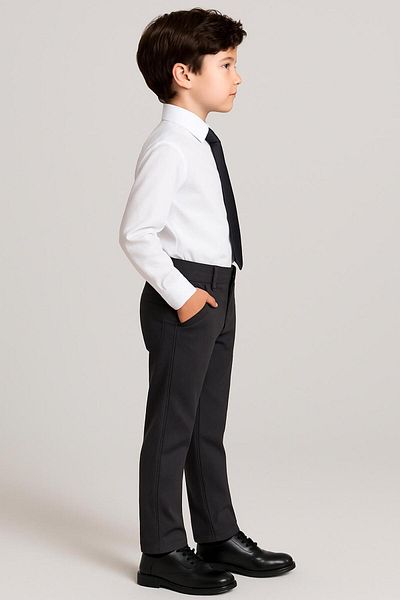 Esterella pantaloni de școală pentru băieți / pantaloni de școală cu elastic reglabil