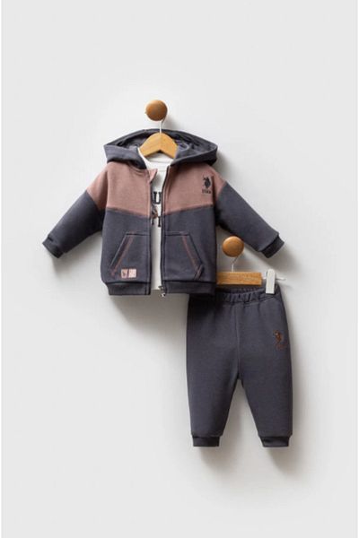 U.S. Polo Assn. U.S. Polo Assn. USB 2561 Baby Boy 3-Piece Set