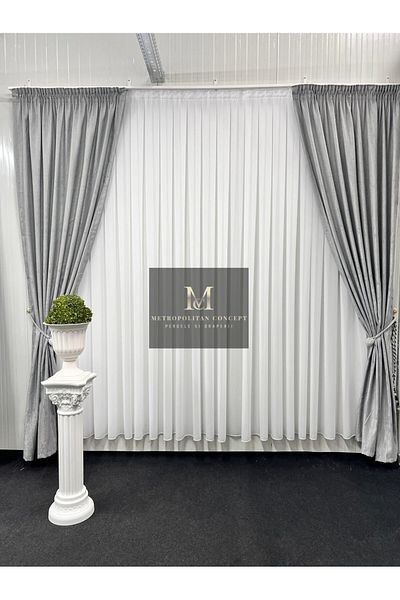 Metropolitan Concept Set of 2 Gravel curtains, worked on 10 cm wide rejansa