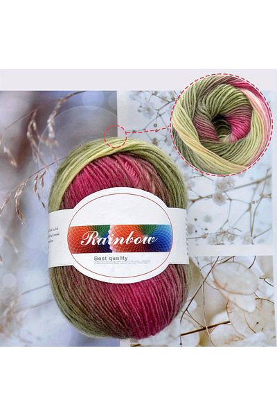 Choice 05 5pcs Wool Rainbow Yarn Hand Knitting Yarn Crochet Yarn Crocheting for Sweater Doll Handmade Cro