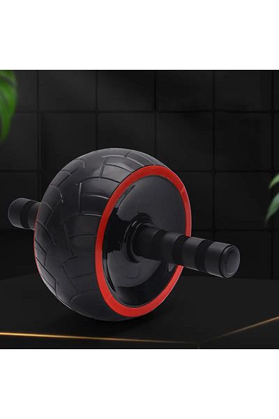 Choice black 1pc Single-wheel Mute Abdominal Wheel Household Exercise Body-building Rubber Roller Abdominal