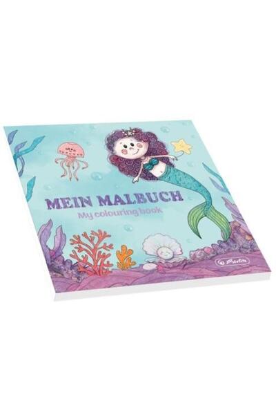 Herlitz Carte de colorat 20x20 cm, 48 file, motiv Mermaid