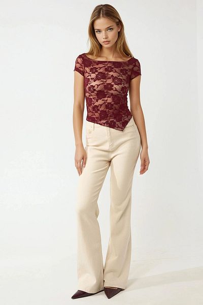 Hiccup Floral Lace Short Top Pica Collection