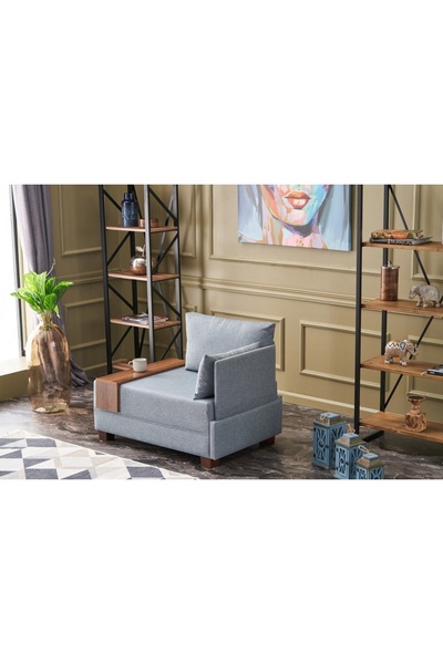 Vivense FLY TEKLİ KOLTUK, MAVİ, SAĞ KOLLU