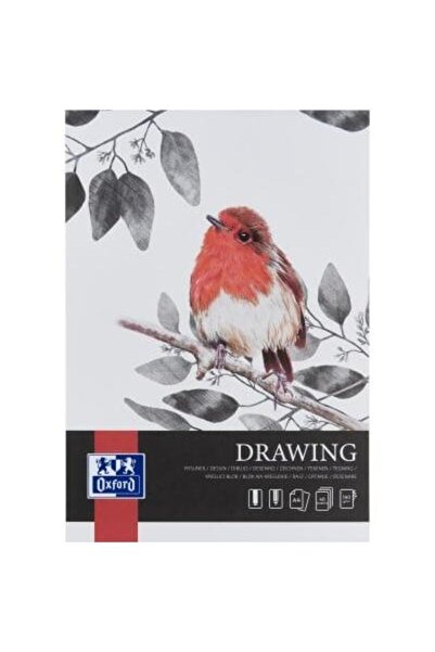 Oxford Bloc desen Drawing A4, 40 file, hartie 160g/mp, co