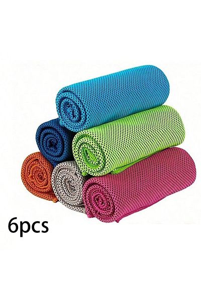 Choice 6pcs 6pcs sports towels, quick cooling towels, suitable for outdoor activities such as gym, travel,
