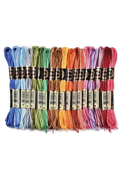 Choice AECH09-04581 خيط تطريز بوليستر متدرج الألوان مكون من 6 خيوط، بخيوط قوس...