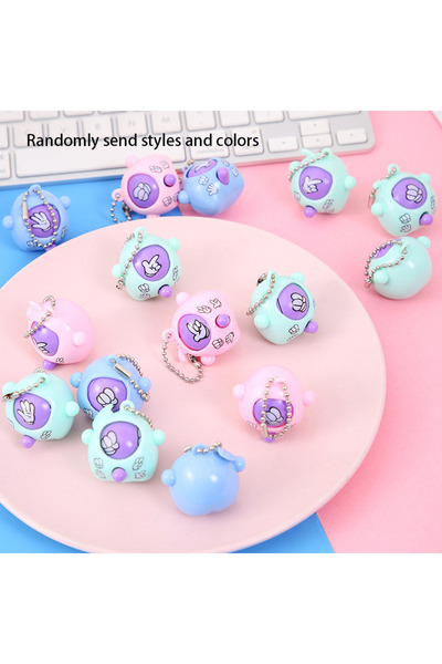 Choice 10 قطع من ورق حجري عشوائي اللون، مقص، سلسلة مفاتيح، ورق حجري، تغيير ال...