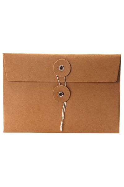 Choice 11.5X17cm 10Pcs 11*17cm buckle envelope Hemp Rope Buckle Cowhide Vintage Envelopes Office School Sup