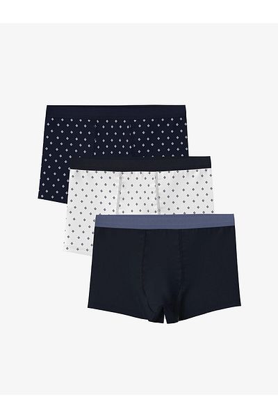 LC Waikiki LCW Детски боксерки за момчета, сини с щампа, комплект от 3