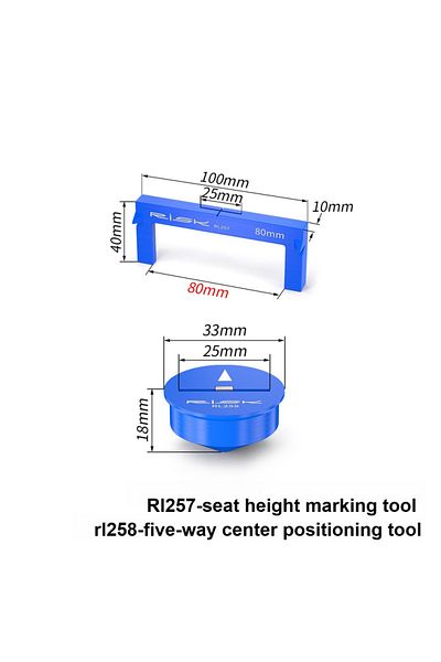 Choice RL257 RL258 RISK Bicycle Seat Cushion Height Measuring Tool MTB mountian Road Bike Saddle Height Fit