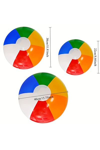 Choice Other 3pcs 3pcs Colorful Inflatable Beach Ball Summer Holiday Swimming Pool Party Game Ball Set for