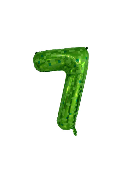 Miniso Other SZSJ-40inch-7 40inch Green Mosaic Digital Aluminum Film Balloon 0 1 2 3 4 5 6 7 8 9 18 Years O