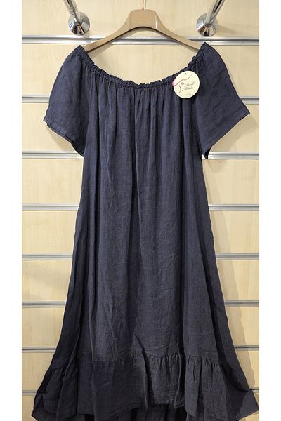 Park Moda Rochie din in italian Guler Gathered