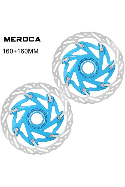 Choice BLUE-160-2PC MEROCA XR دوار قفل مركزي خفيف للغاية للدراجات 140 مم / 16...