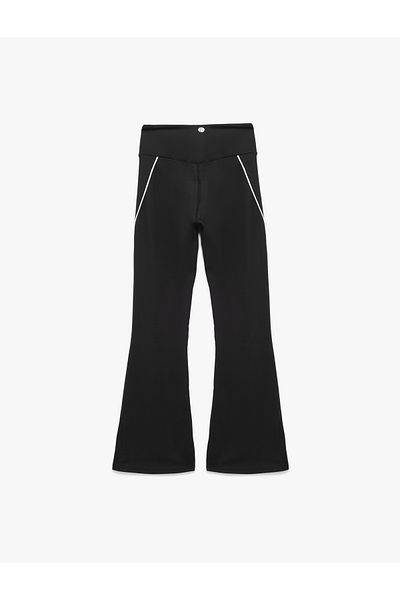 Koton High Waist Piping Interlock Spanish Leg Sports Leggings