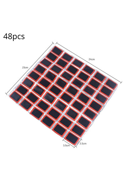Choice3 مجموعة رقع إصلاح ثقوب إطارات الدراجات الهوائية - مستطيلة الشكل - 48 ق...