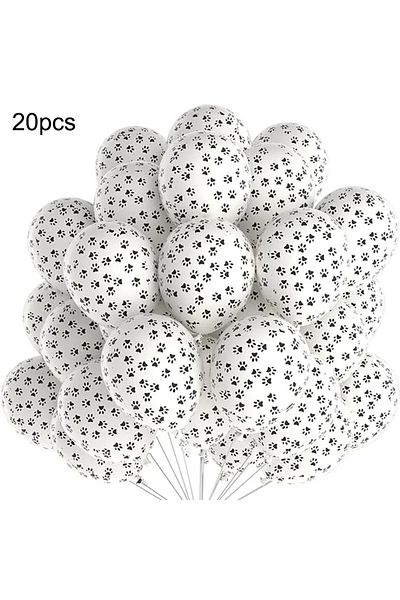 Choice 12INCH 20pcs 10/20pcs 12inch Dog Paws Print Party Balloons Kids 1st Birthday Decor Baby Shower Balls