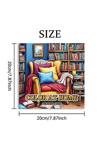 Choice MULTI COLOR AT HOME Bold-easy Patterns Coloring Book for Adults Cute Drawing Book Perfect Gift for P