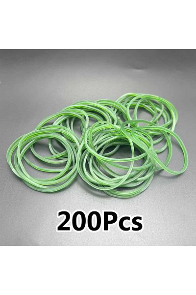 Choice 200Pcs 200 Pcs Green Rubber Band High Elastic Rubber Bands Stretchable Rubber Ring Stretchable Latex