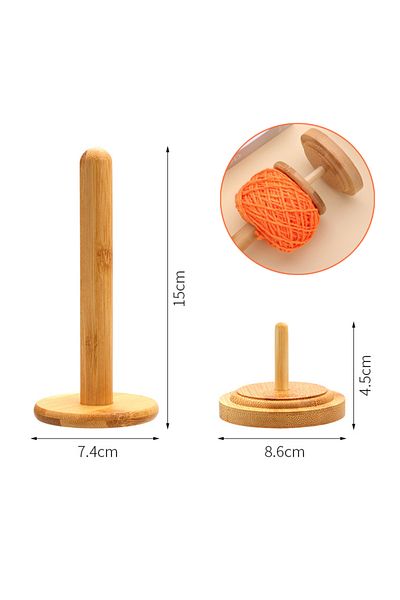 Choice Zxiixz 1 Set Yarn Holder Wooden Yarn Skein Holder Dispenser for Crocheting Knitting Classic Woode...