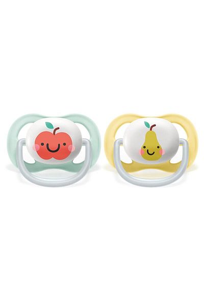 Philips Avent Set of 2 pacifiers, Philips Avent, Ultra air, Orthodontic, Soft and flexible, Silicone