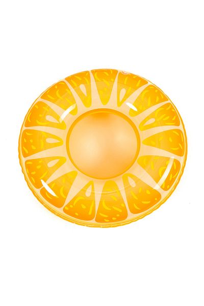 Choice 90cm-orange 90 size inflatable swimming ring - fruit patterned swimming inner ring with anti leakage