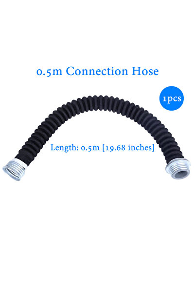 choice2 0.5m black 0.5m/1m 40mm Corrugated Tube Gas Dust Mask Filter Connecti...