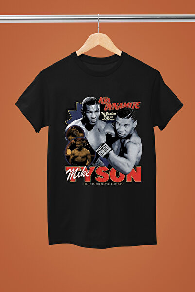 MAGORS ТЕНИСКА С КЪС РЪКАВ, ОТ ПАМУК И ПРИНТ „МАЙК ТАЙСЪН АЙРОН МАЙК“ С РЕГУЛ...