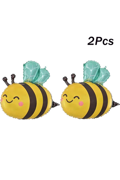 Choice As Picture 2 2/4Pcs 31Inch Bee Birthday Party Decorations Bee Foil Balloons for Bee Themed Party Bir