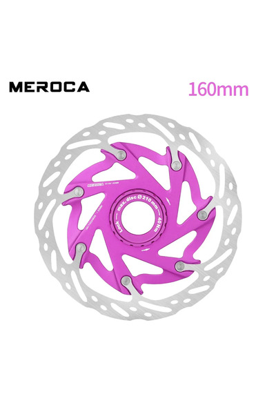 Choice PURPLE-160-1PC MEROCA XR Ultra-light Bicycle Center Lock Rotor 140mm/1...