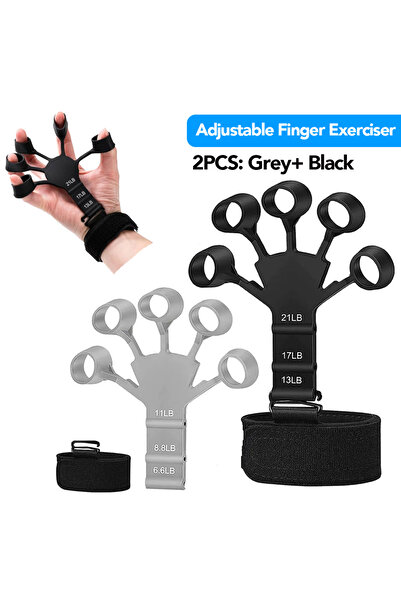 Choice قبضة يد ثقيلة قابلة للتعديل باللون الرمادي والأسود من فينجر إكس، 5-60 ...