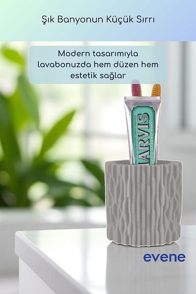 Evene Θήκη οδοντόβουρτσας Βάση οδοντόβουρτσας Βάση οδοντόβουρτσας Γκρι Χρώμα Μοντέλο 78