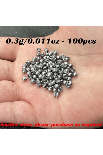 Choice 0.3g 100pcs TAKBAS 100pcs Lead Fishing Weights Sinkers - Adjustable Split Shot, Removable Round Desi