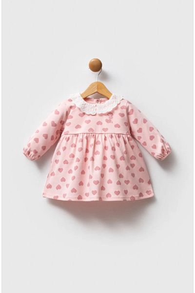 U.S. Polo Assn. U.S.Polo Assn Usb2713 Light Pink Baby Girl Dress