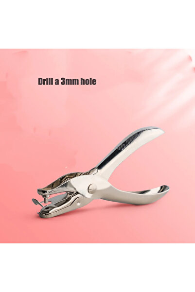 Choice 1 Silver-3mm 3/6MM Punching Machine Round Hole Paper Stationery Loose-leaf Book Document Binding Pun