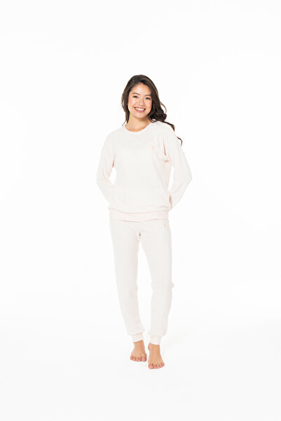 U.S. Polo Assn. U.S. Polo Assn. Women's Pink Melange Home Wear