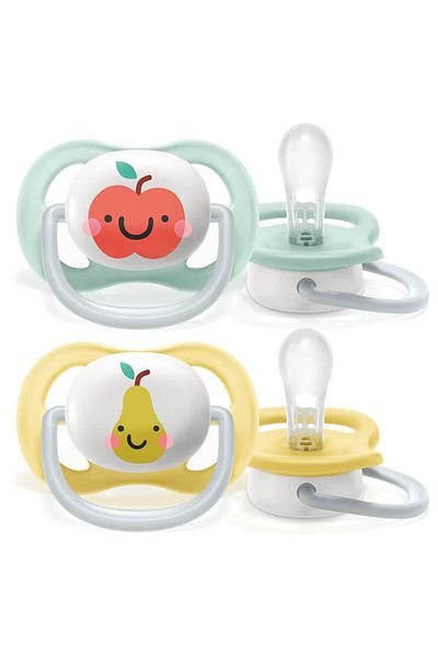 Philips Avent Set of 2 pacifiers, Philips Avent, Ultra air, Orthodontic, Soft and flexible, Silicone