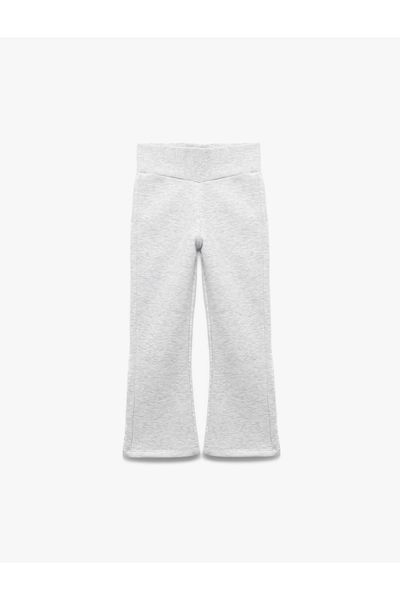 Koton Basic Spanish Leg Trousers with Elastic Waist