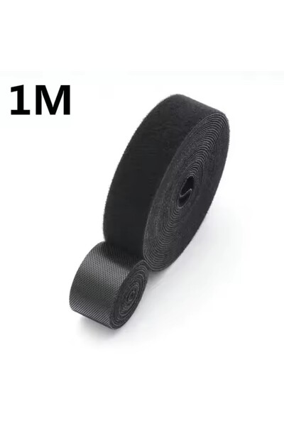 Choice Black-1M 1/5M Cable Organizer Cable Management Wire Winder Tape Earphone Mouse Cord Management Ties