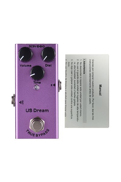 Choice PURPLE Guitar Effects Pedal US Dream Metal Distortion with True Bypass Volume/Dist/Tone Controls Kno