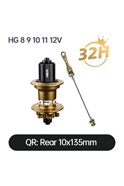 Choice محور دراجة جبلية R GOLD HG QR ARC MT088 بستة مخالب و180 نقرة ومحمل محك...