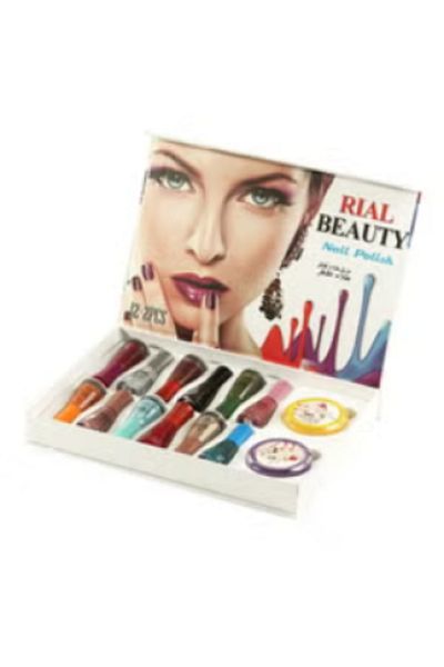 RIAL BEAUTY 12 Piece Nail Polish Set with Nail Polish Remover