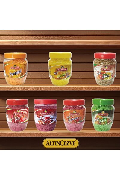 Altıncezve Granül Oralet 7'li Paket 300Gr x 7 Adet (Portakal,Limon,Kuşburnu,Kivi,Elma,Nar,Tarçın)