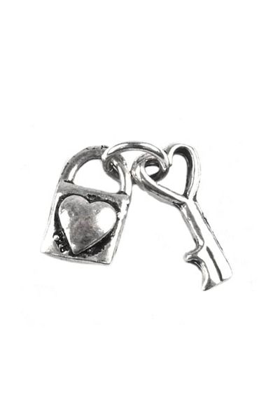 Flo 925 Silver Pendant, Key and Padlock model