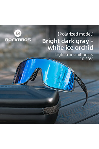 ROCKBROS نظارات SP350-3 المستقطبة للرجال والنساء، نظارات لركوب الدراجات الجبل...